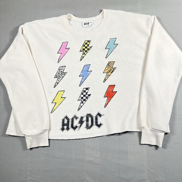 DC Tops - AC/DC Women's Thunderstruck Sweatshirt - Size-XS